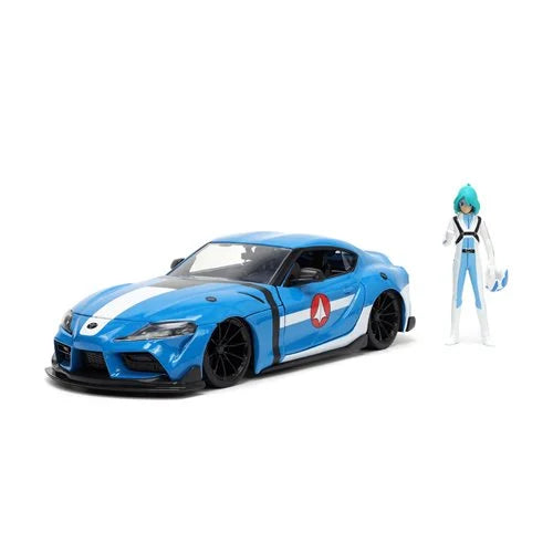 Robotech Hollywood Rides 2020 Toyota Supra 1:24 Scale Die-Cast Metal Vehicle with Max Sterling Figure