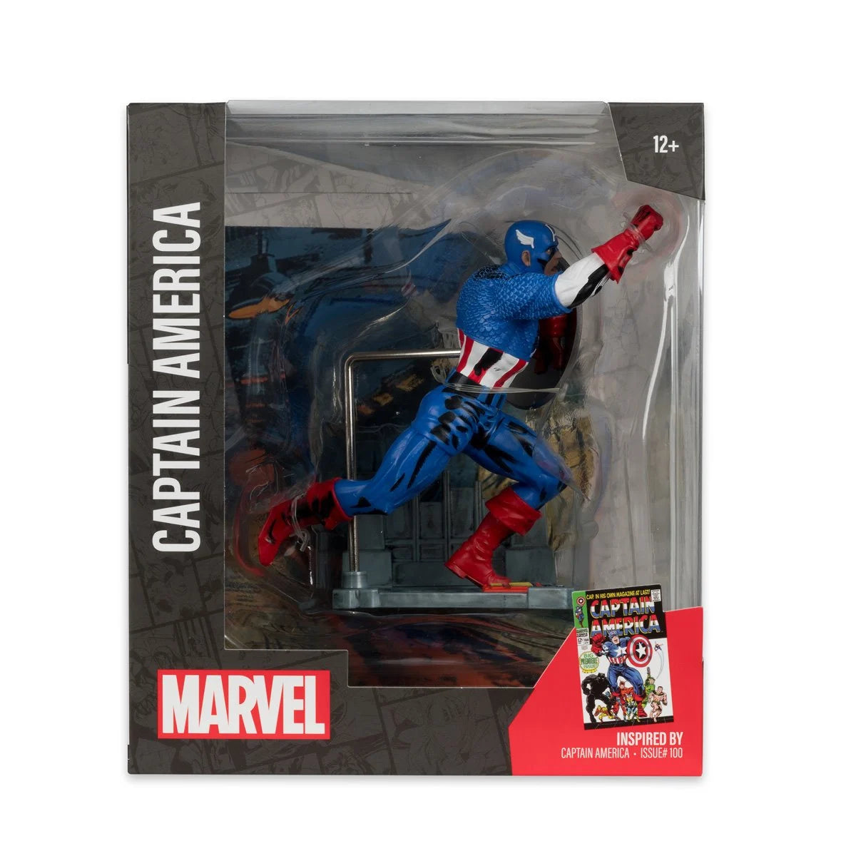 Marvel Captain America Captain America #100 1:10 Scale Posed Figure with Scene