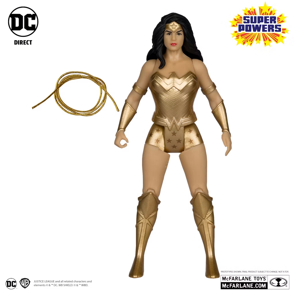 DC Super Powers Wonder Woman 40th Anniversary Gold Edition 4 1/2-Inch Scale Action Figure