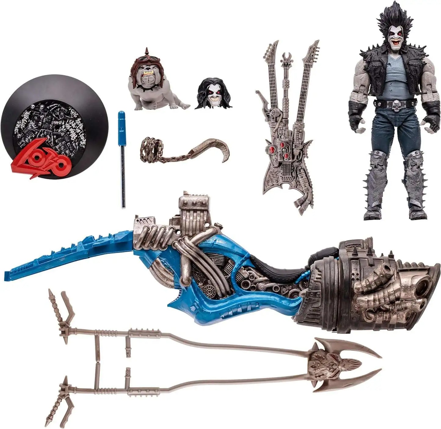 DC Multiverse Gold Label Collection Lobo & Spacehog Exclusive Action Figure [with Dawg]