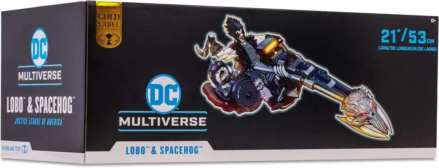 DC Multiverse Gold Label Collection Lobo & Spacehog Exclusive Action Figure [with Dawg]