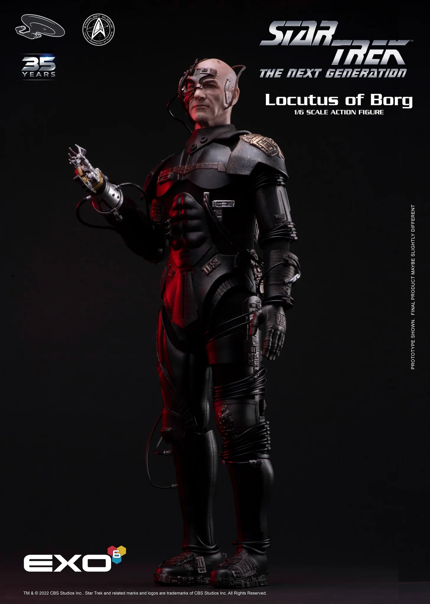 Star Trek: The Next Generation Locutus of Borg 1:6 Scale Action Figure by EXO-6