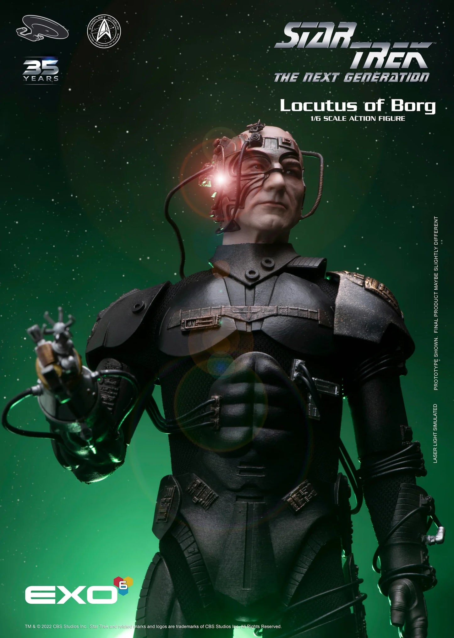 Star Trek: The Next Generation Locutus of Borg 1:6 Scale Action Figure by EXO-6