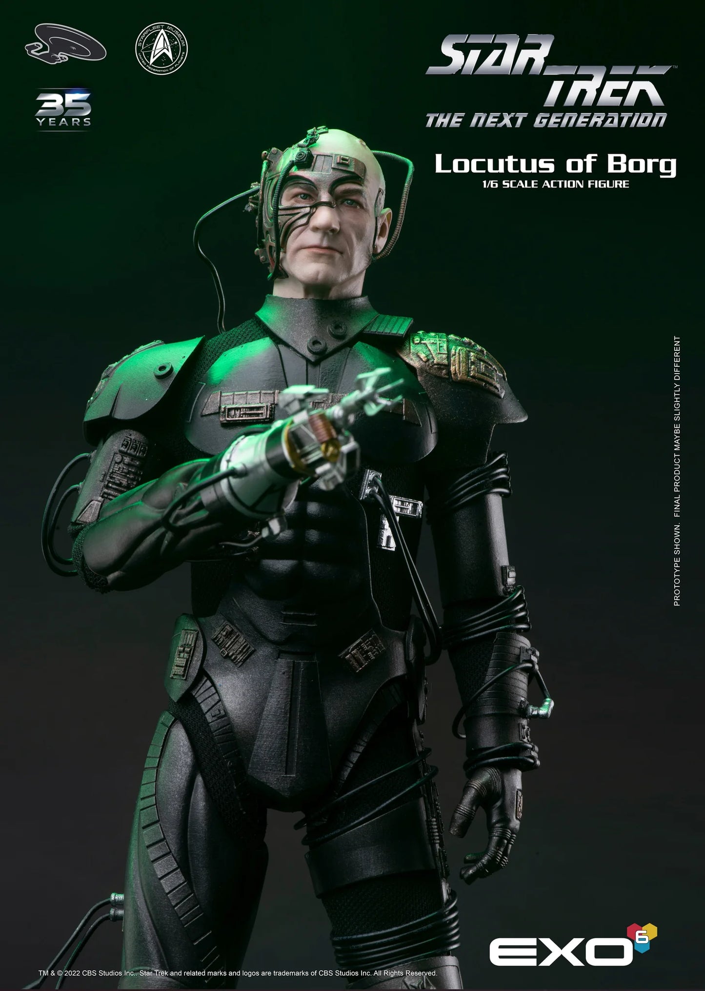 Star Trek: The Next Generation Locutus of Borg 1:6 Scale Action Figure by EXO-6