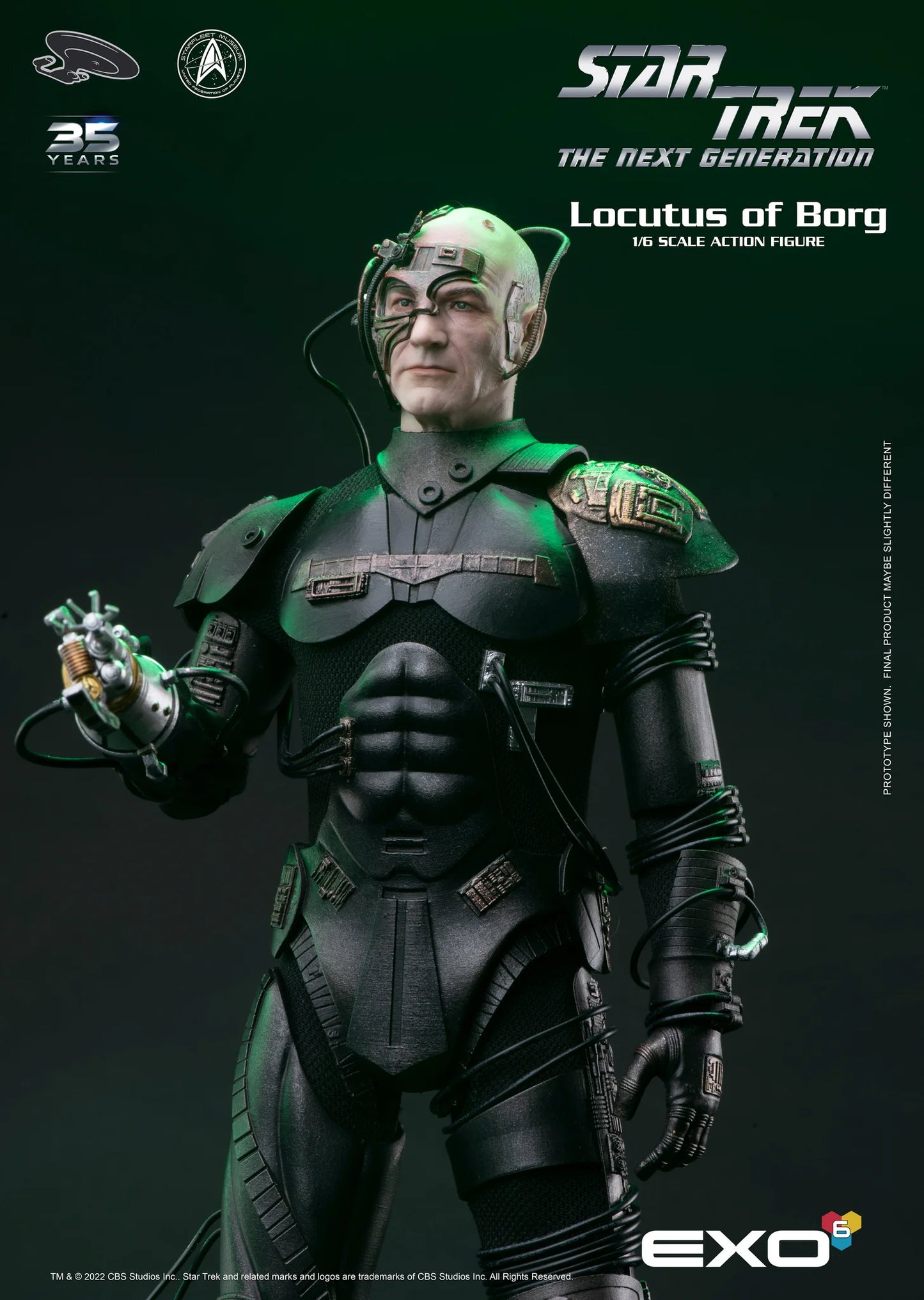 Star Trek: The Next Generation Locutus of Borg 1:6 Scale Action Figure by EXO-6