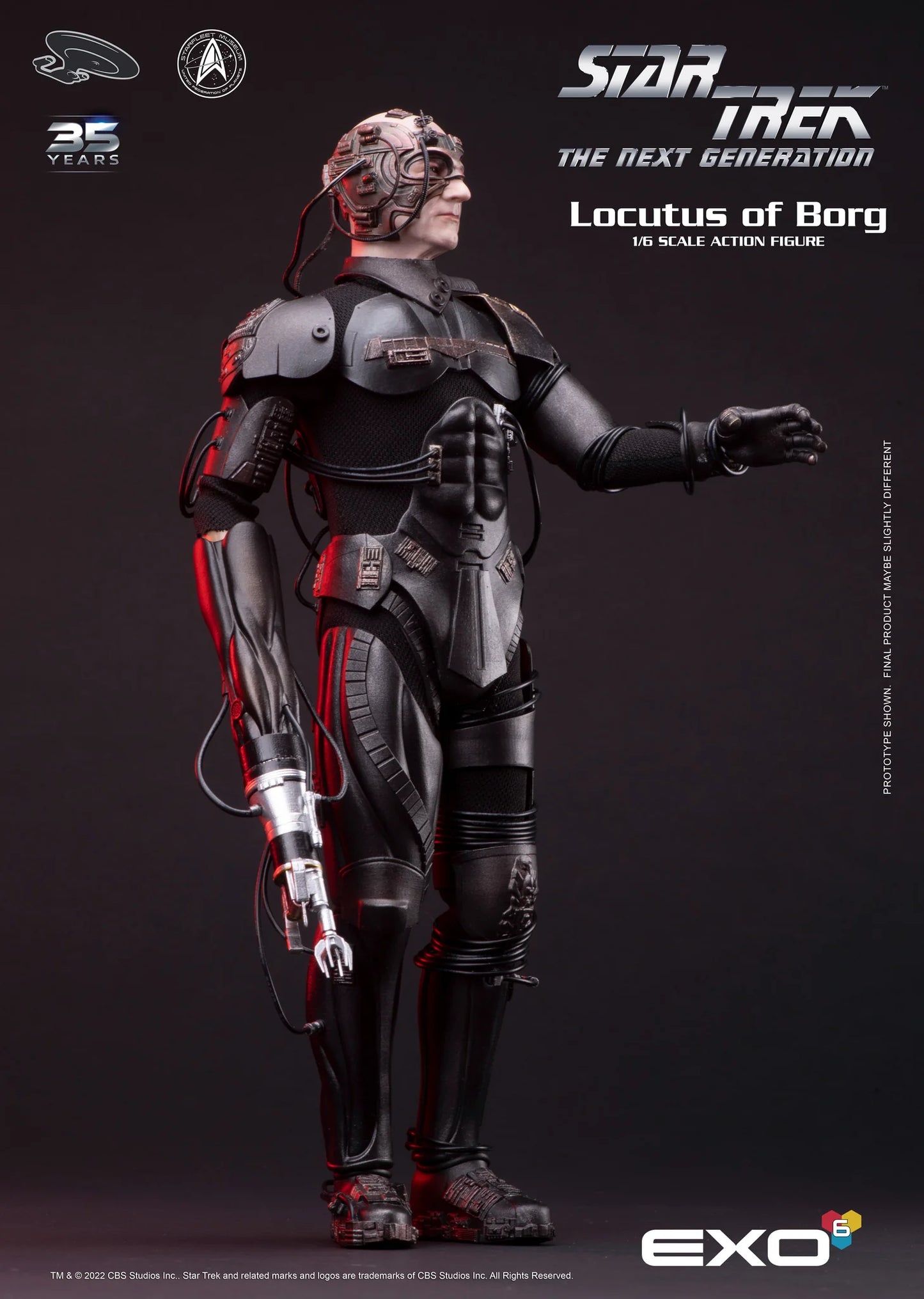 Star Trek: The Next Generation Locutus of Borg 1:6 Scale Action Figure by EXO-6