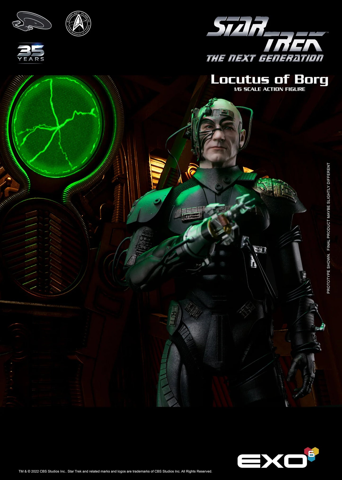 Star Trek: The Next Generation Locutus of Borg 1:6 Scale Action Figure by EXO-6