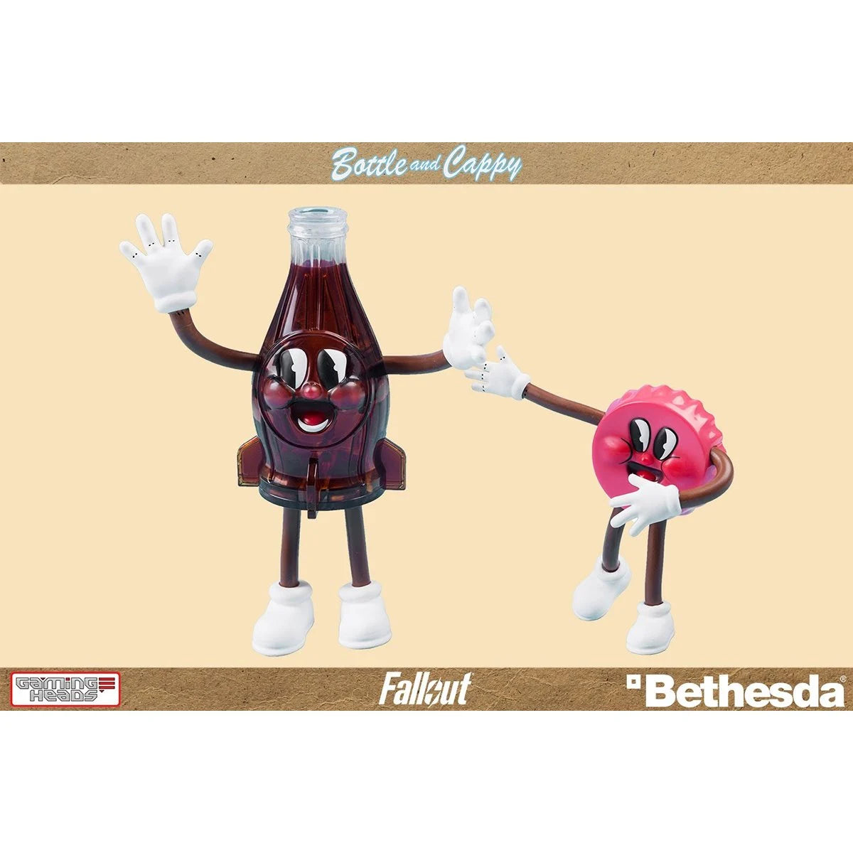 Fallout Bottle and Cappy Bendable Figures